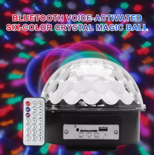 Alum - Magická disko koule s MP3 přehrávačem a Bluetooth připojením