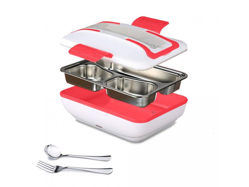 Alum - Ohřívací box na jídlo s kovovou nádobou a příborem Typ napájení: varianty