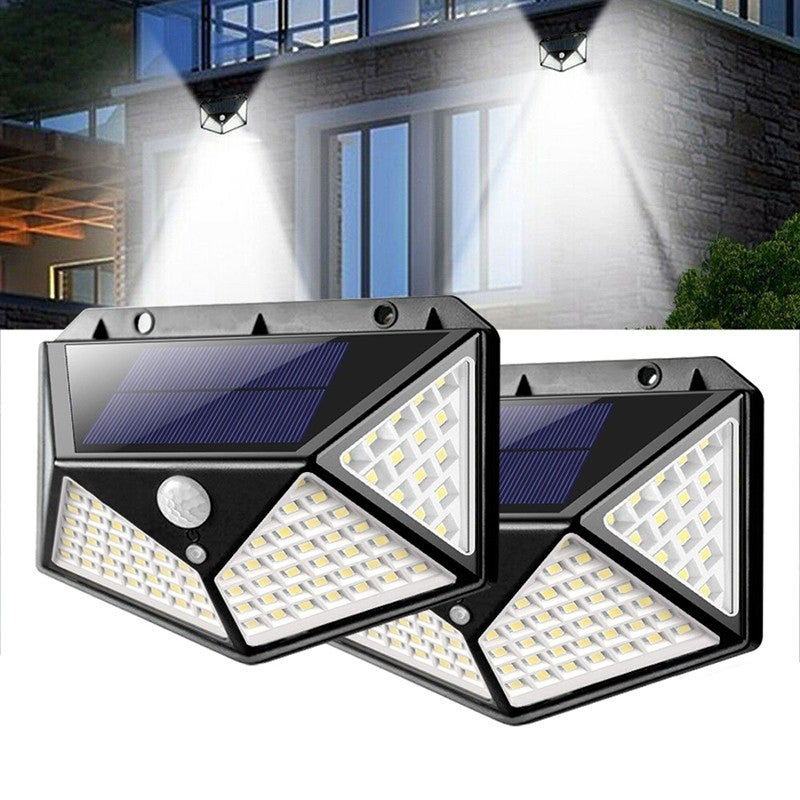 Alum - Solární čtyřstranné LED osvětlení s pohybovým senzorem
