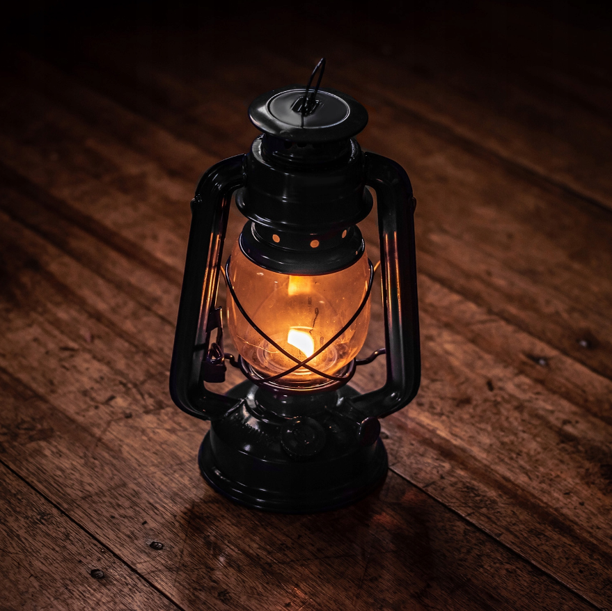Metrox - Černá olejová lampa 24 cm