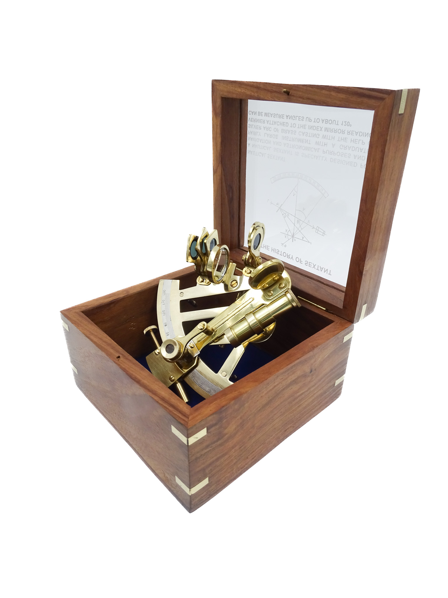 Giftdeco - Mosazný sextant v krabičce