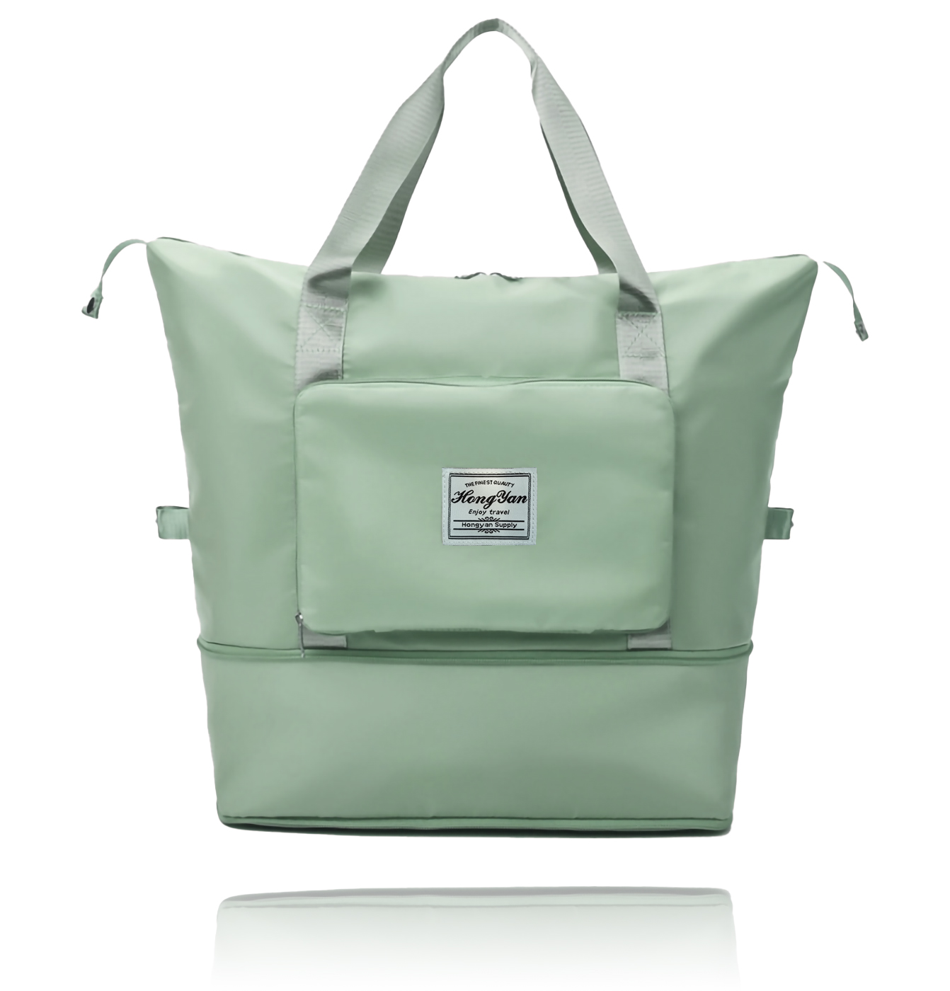 Alum - Cestovní skládací taška s velkým úložným prostorem - světle zelená