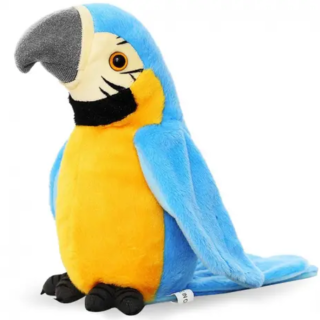 FunPlay - Interaktivní mluvící papoušek - modrý
