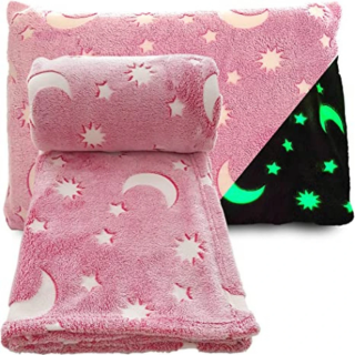 Soft Dreams - Svítící deka z mikrovlákna - růžová