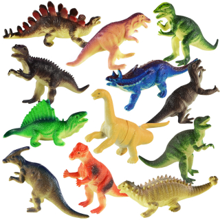 Kruzzel - Dinosauři - sada figurek, 12 ks
